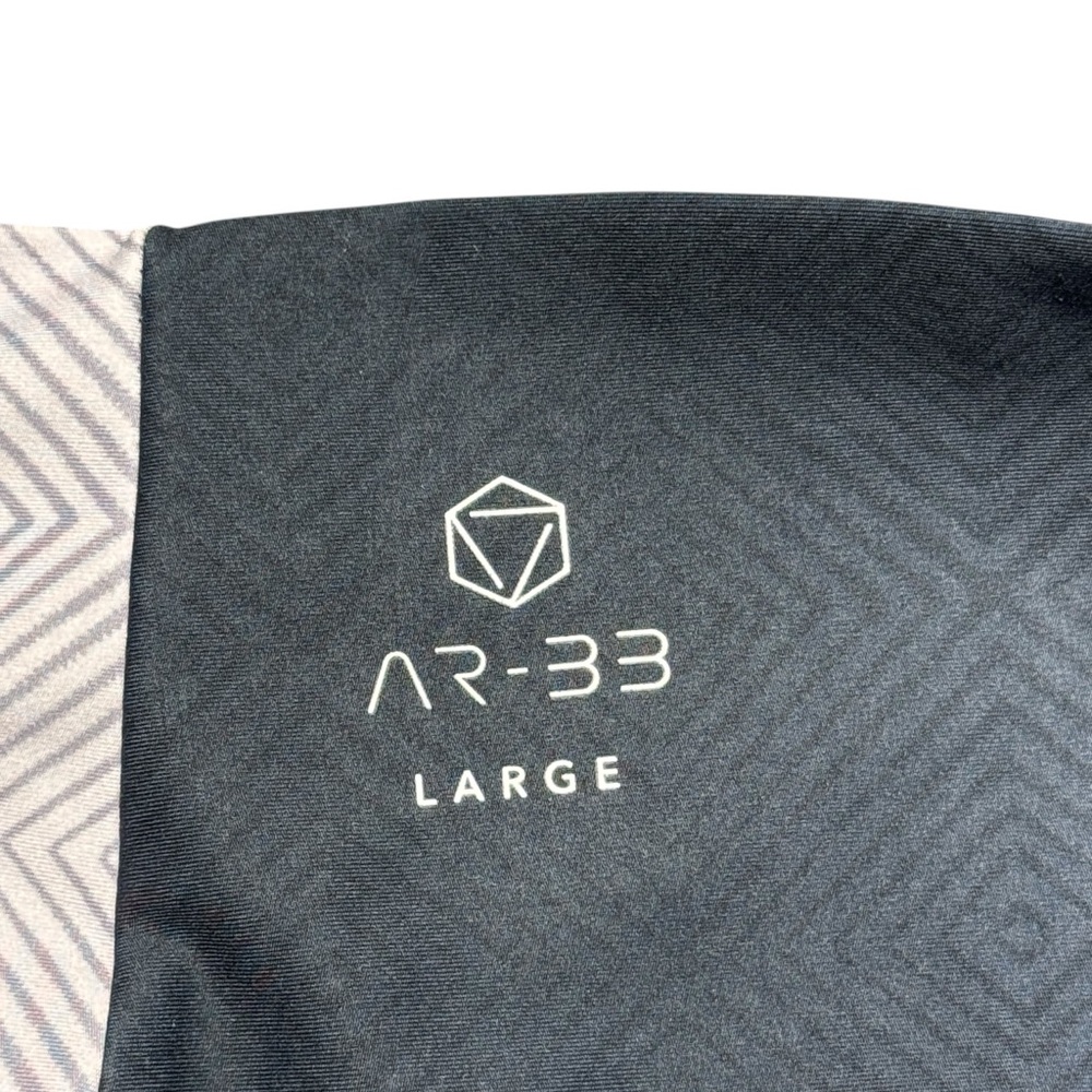 AR-33 Alpha High-waist Gray Geometric Ombré Leggings Womens Large Workout Yoga - Picture 8 of 9